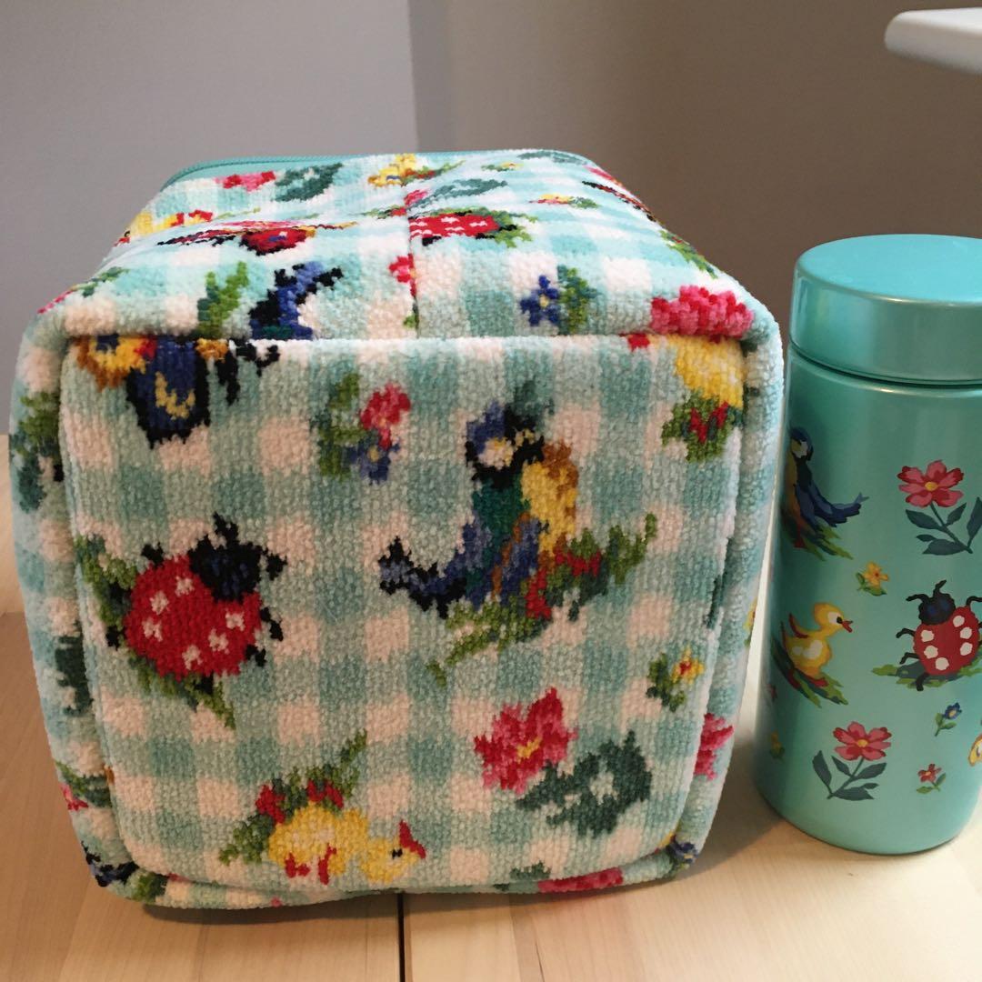 フェイラー ハイジチェック ランチボックスポーチ ペールグリーン 水筒