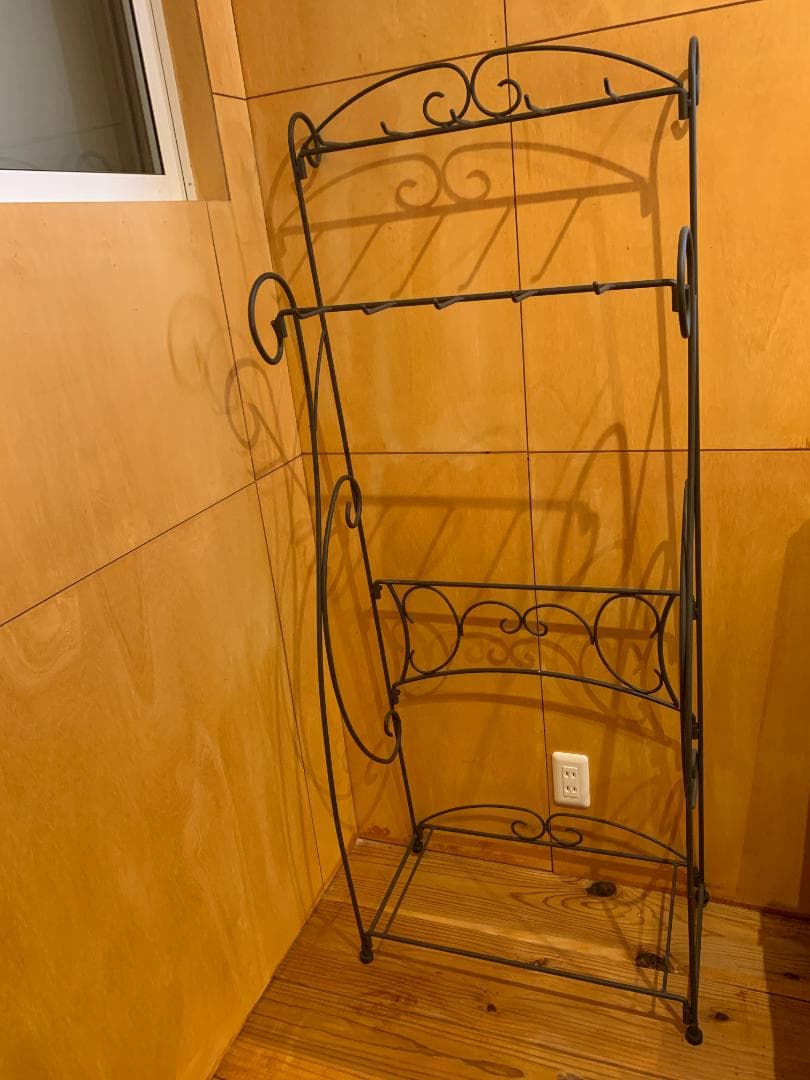 アイアンラック ペットリード ハンガー アンティーク調 ブラック ディスプレイ サイズオーダーができる受注生産アイアンコートハンガー@大阪関西のGF