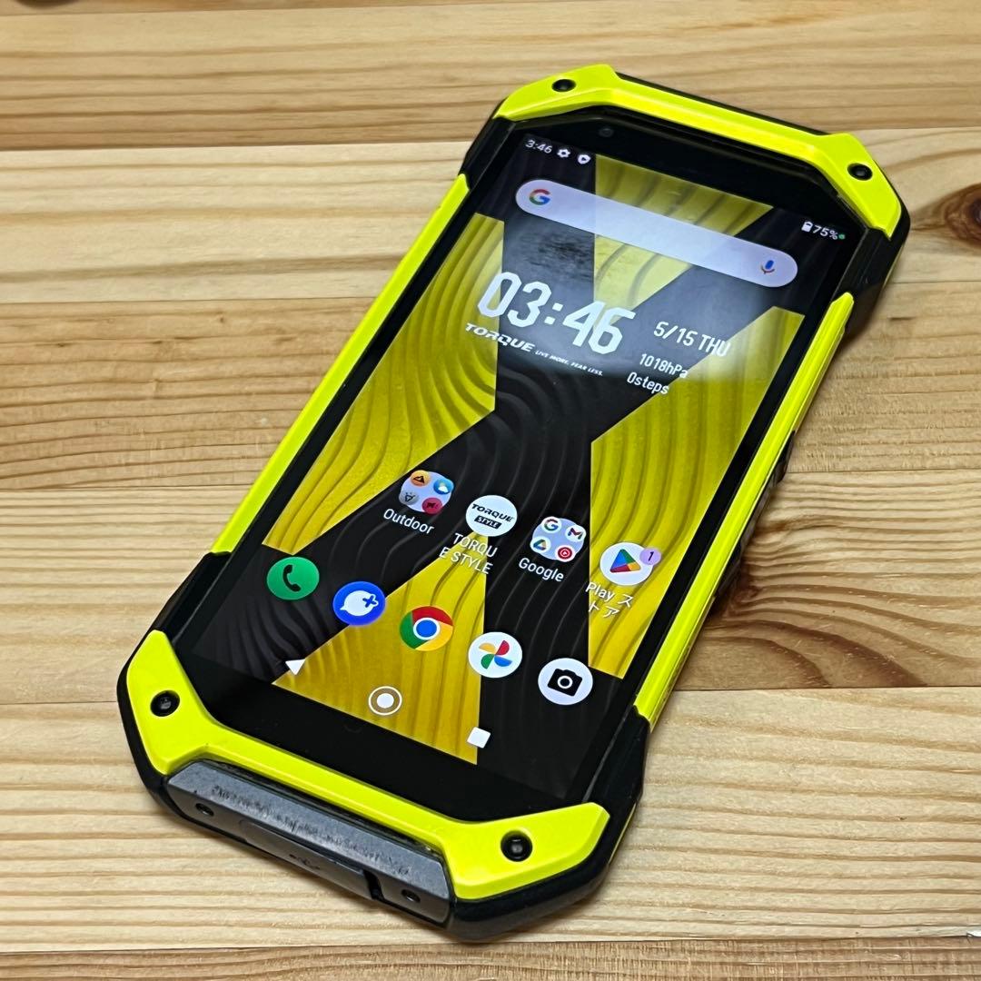 京セラ TORQUE 5G KYG01 イエロー SIMフリー au - メルカリ