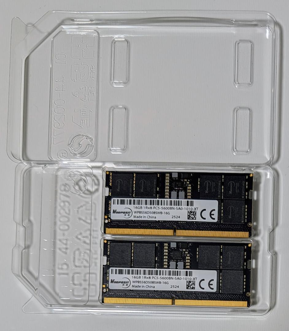 E*9様 16GBx2=32GB DDR5-5600 SODIMM Crucial 32GB Kit (2x16GB) DDR5 5600MHz C46 SODIMM Laptop Memory