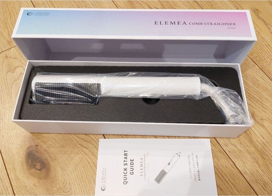 クレイツ ELEMEA コームストレートナー アイロン ブラシ ブラシ感覚で理想のスタイリング♡クレイツから“未来型ストレート