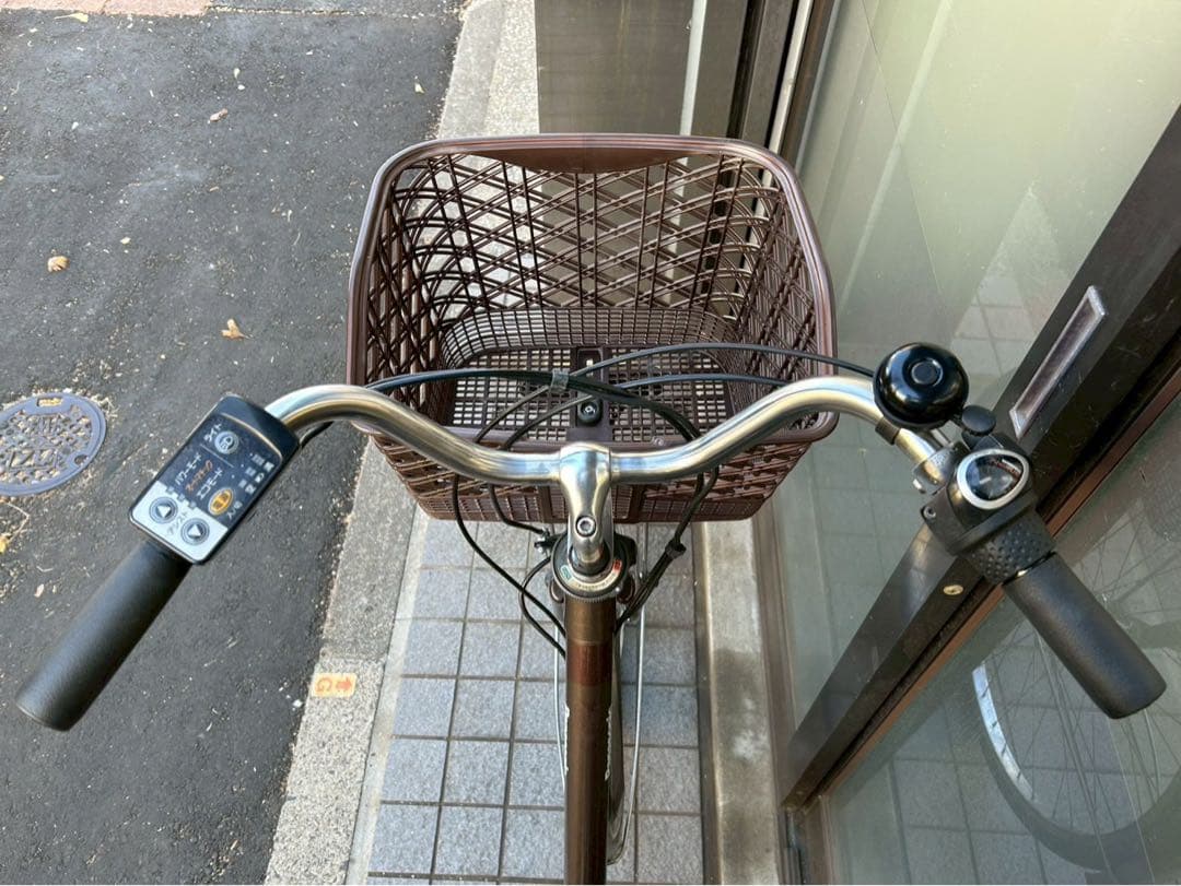 中古電動自転車 パナソニック ビビTX 26インチ ブラウン 横浜№3354