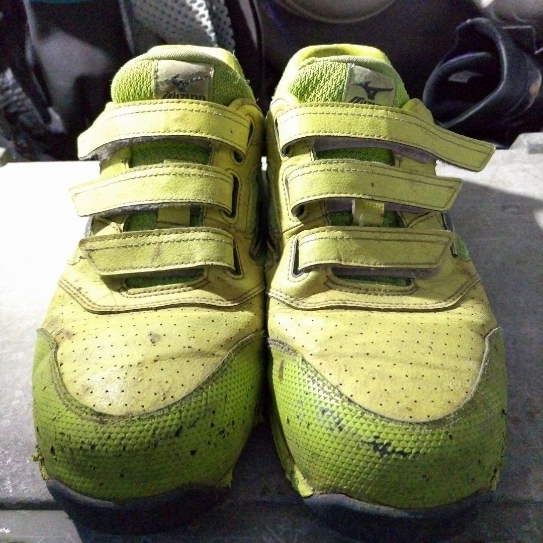 Mizuno 蛍光イエロー安全靴 - メルカリ