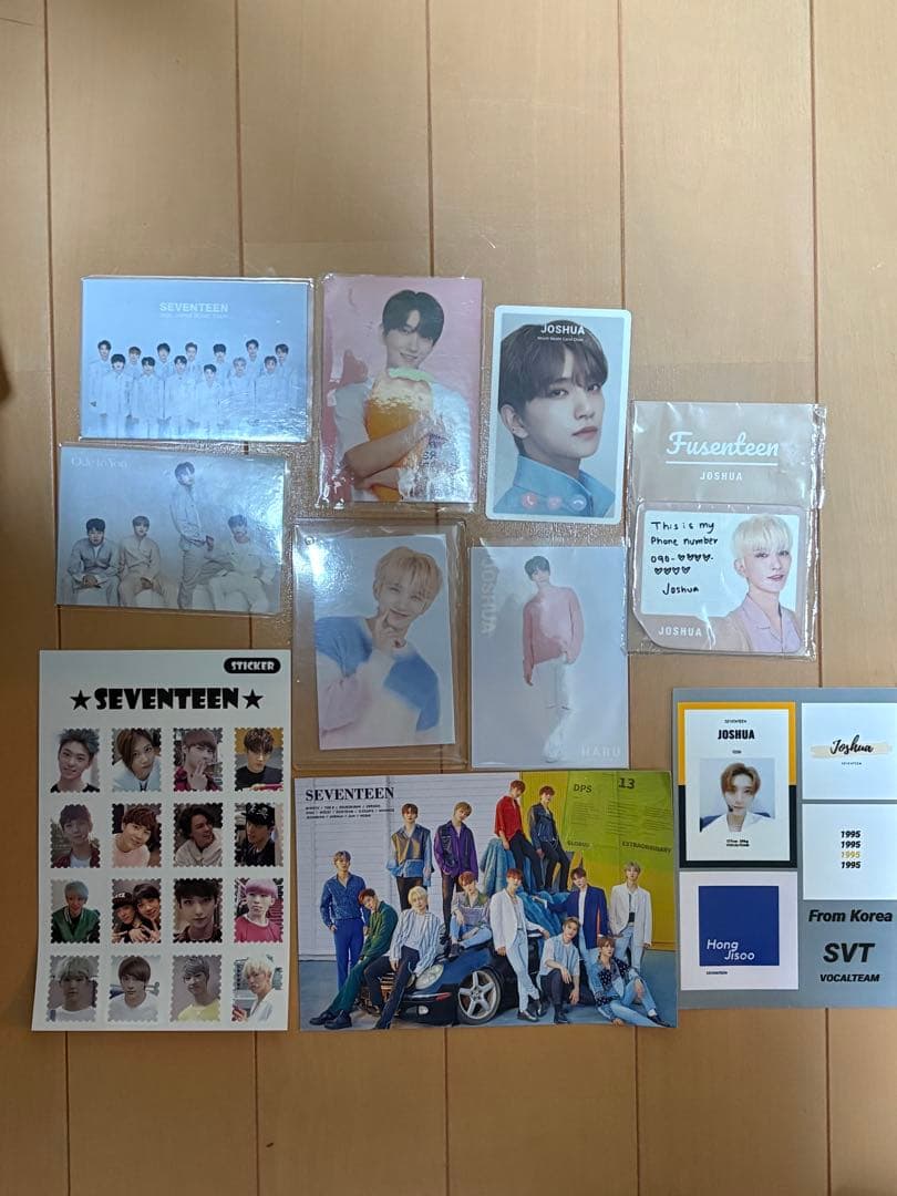 SEVENTEEN Joshua トレーディングカードセット - メルカリ