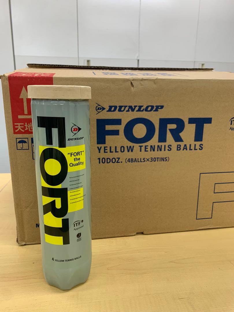 値下げ❗️新品❗️大特価❗️ダンロップ フォート 1箱 30缶 120球 DUNLOP（ダンロップ） FORT フォート 4球×30缶 120球 DFCPEYLPT4 1箱