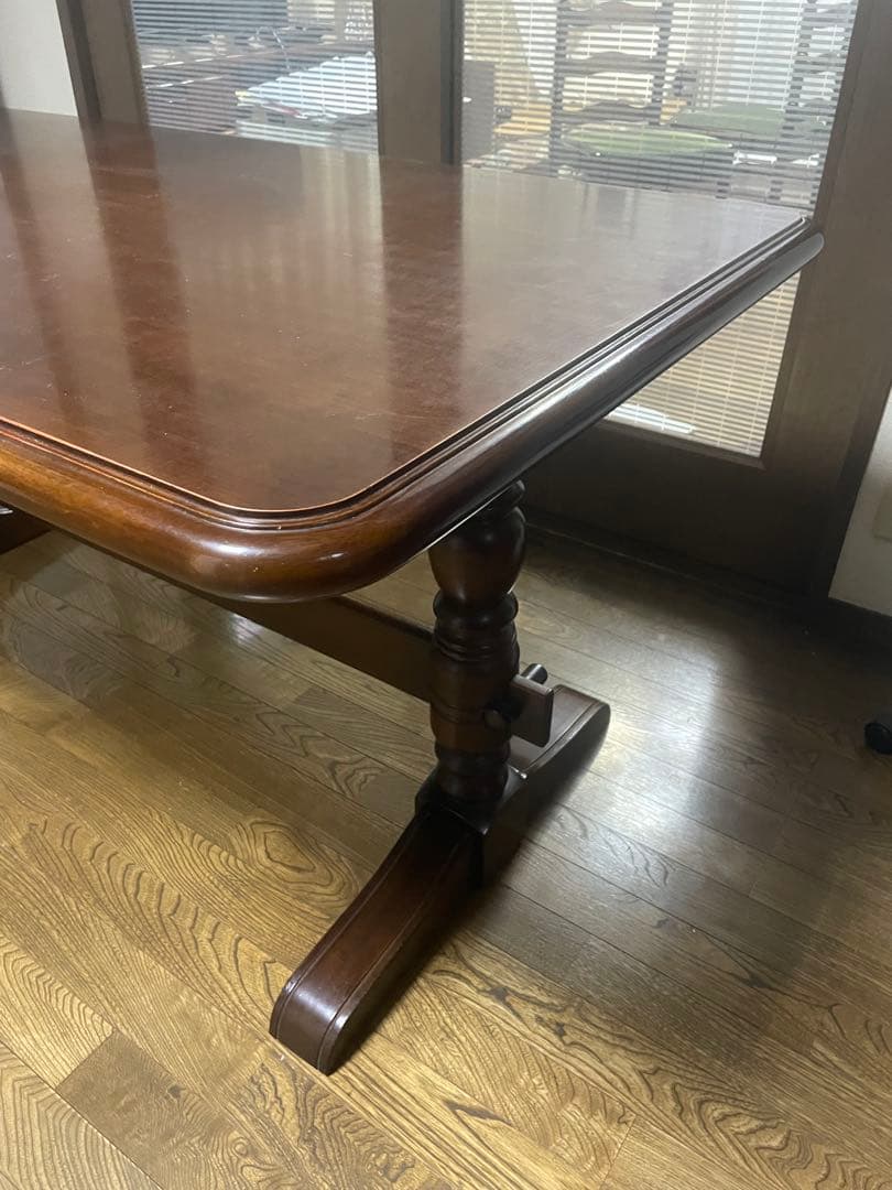 ナガノインテリア アンティーク ダークブラウン 木製 ダイニング