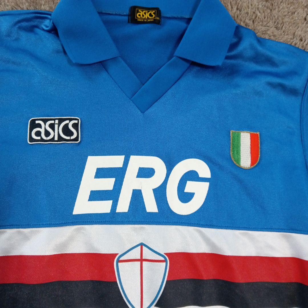 アシックスセリエAサンプドリアホームシャツLサイズ - メルカリ