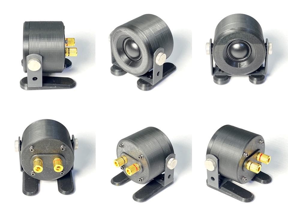 アドオン□高能率97dBホーンツイーター2個セット□ブラック/ブロンズGHK02