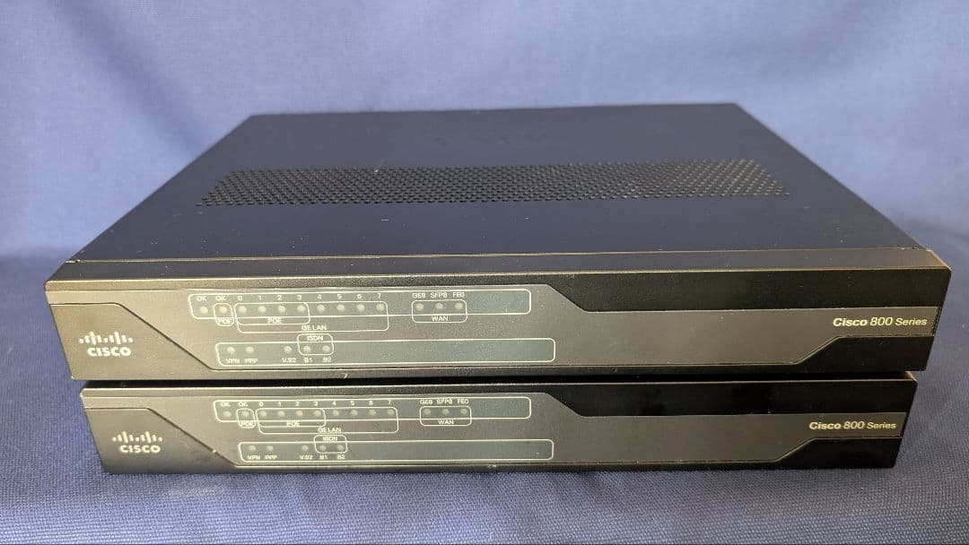 CCNA、CCNP】CISCO C891F 静音タイプ 2台セット - メルカリ