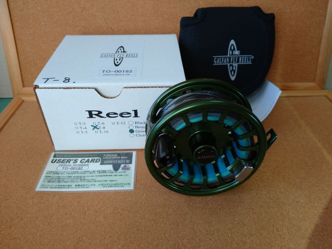 ガルバン フライリール トルクシリーズ グリーン T－８ ユニフォームシンク付き ガルバンフライリール 最高のドラグシステムを搭載したトルク