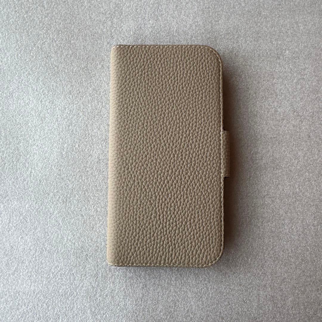 BONAVENTURA スタンドダイアリーケース シュリンクレザー グレージュ