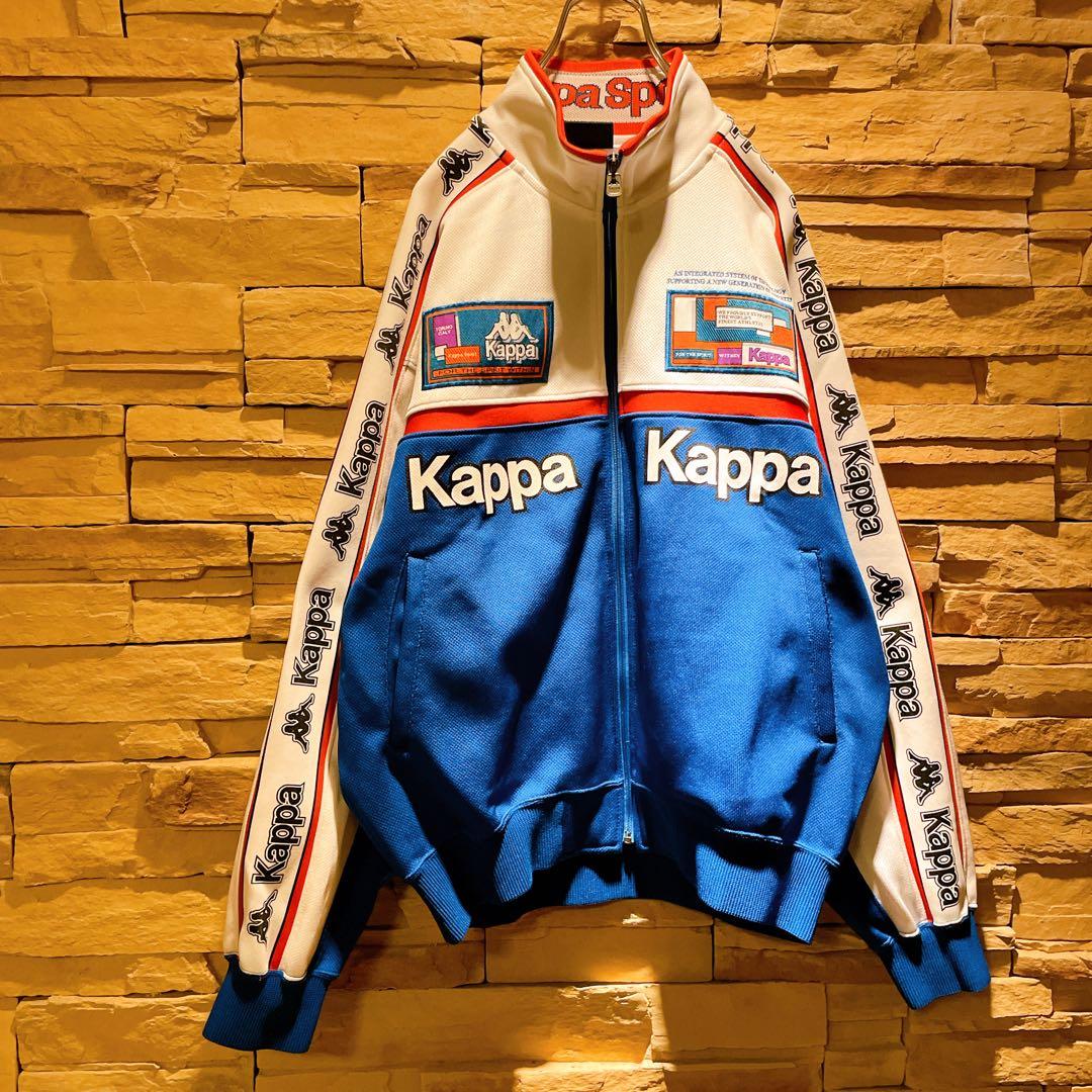 激レア】90s'/kappa/ジャージセットアップ/レトロ/美品/激派手/XL