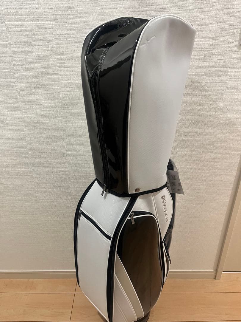 新品未使用 キャスコ キャディバッグ KS-0105 （ホワイト・9型） kasco（キャスコ） ゴルフ キャディバッグ メンズ KS-0105 9型 大容量