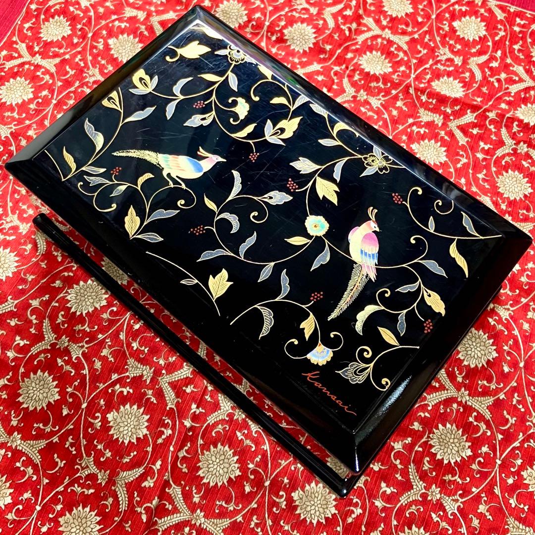 ミタニ】山中漆器 ジュエリーボックス 山本寛斎 オルゴール いとしの