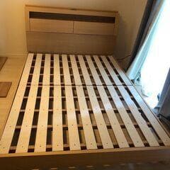 【福岡市限定】ダブルベッドフレーム ニトリ ベッドフレーム ダブルベッドフレーム(キエンザ LBR) | ニトリネット【公式】 家具