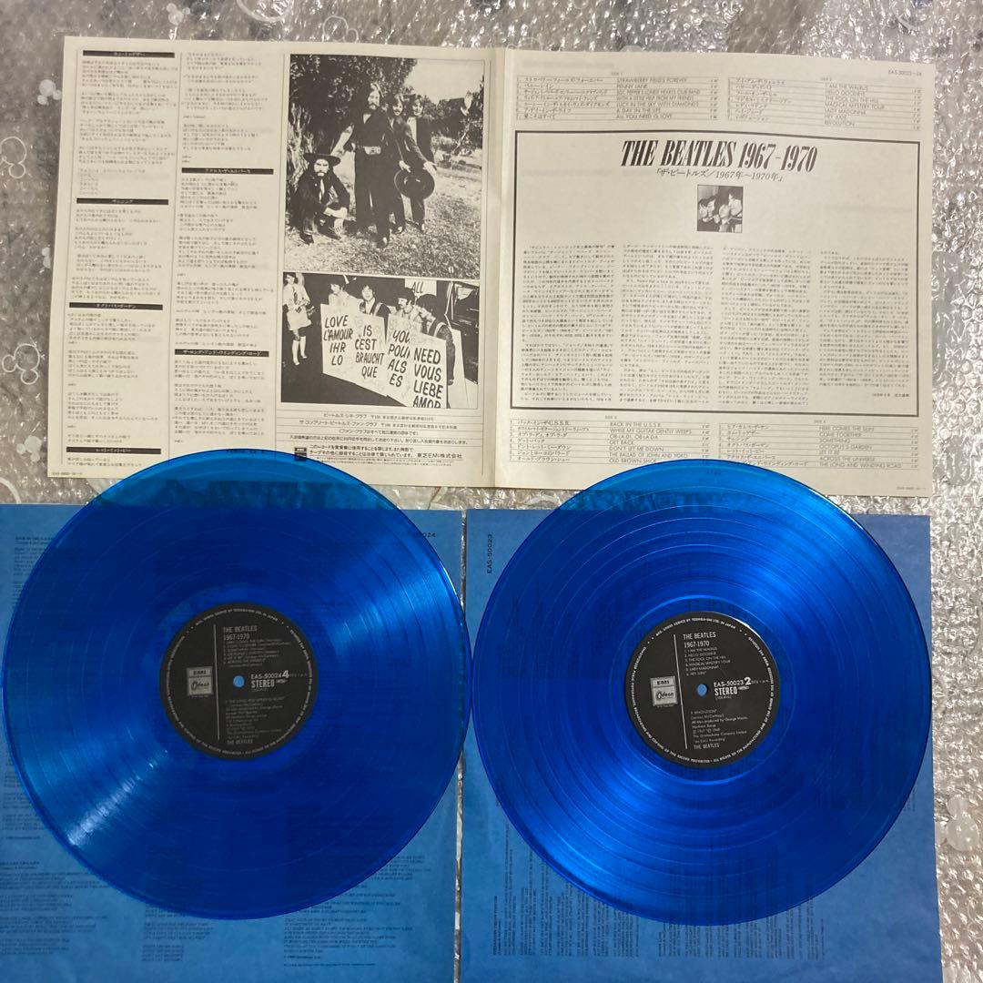 ビートルズ／赤盤(特典フルセット)•青盤(ブルーカラーレコード限定発売