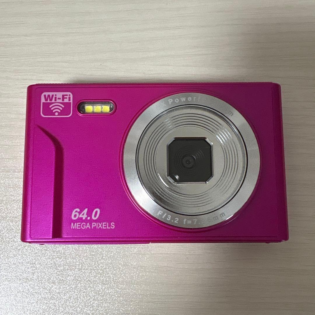 ほぼ新品】コンパクトデジタルカメラ コンデジ デジカメ ピンク