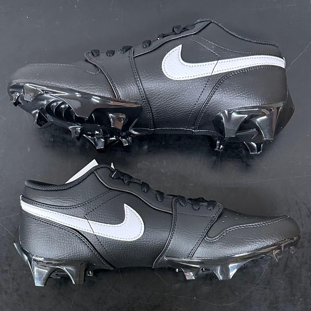 ナイキ ジョーダン 1 ロー クリート 29.5cm ブラック アメフト