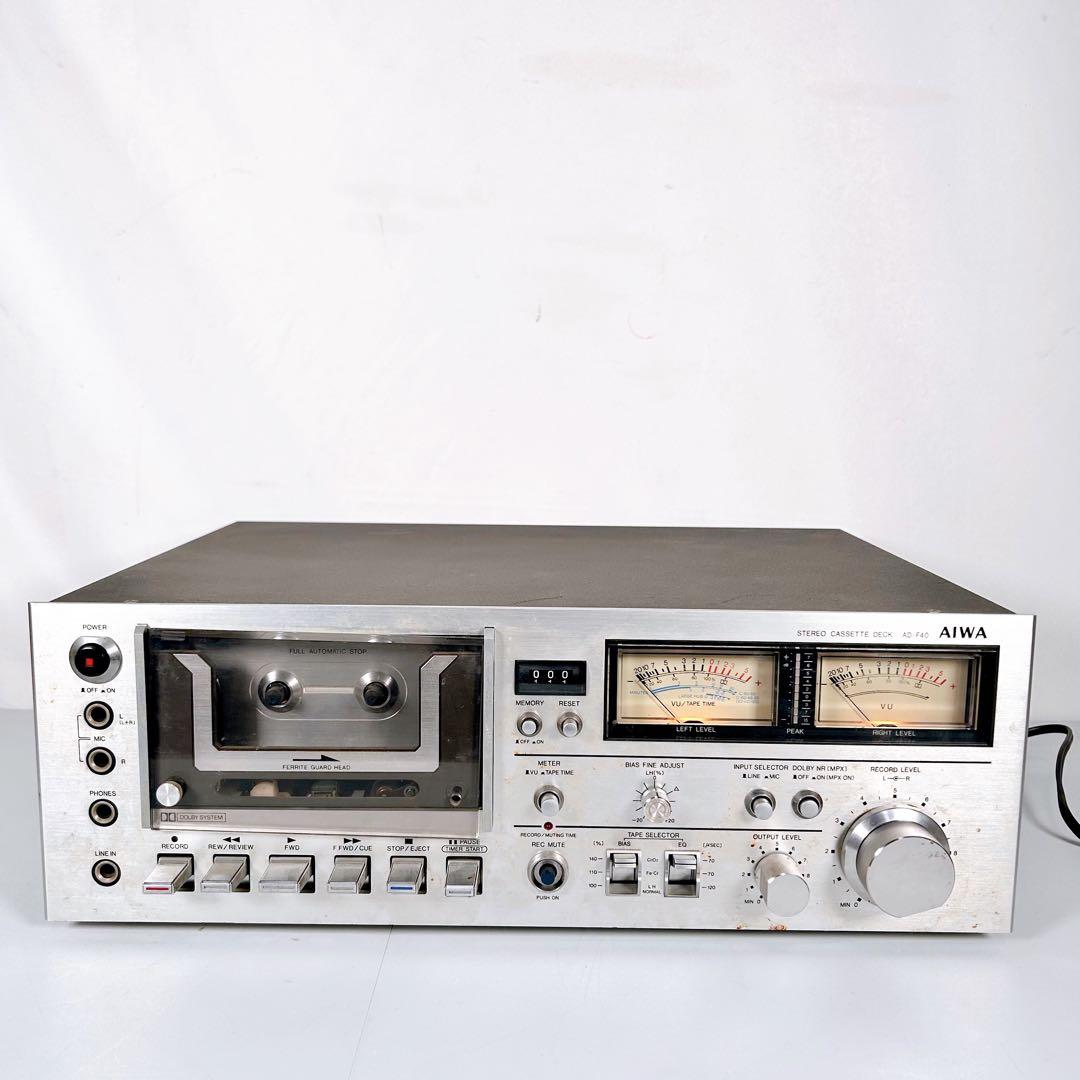 AIWA アイワ ステレオカセットデッキ AD-F40 ジャンク - メルカリ