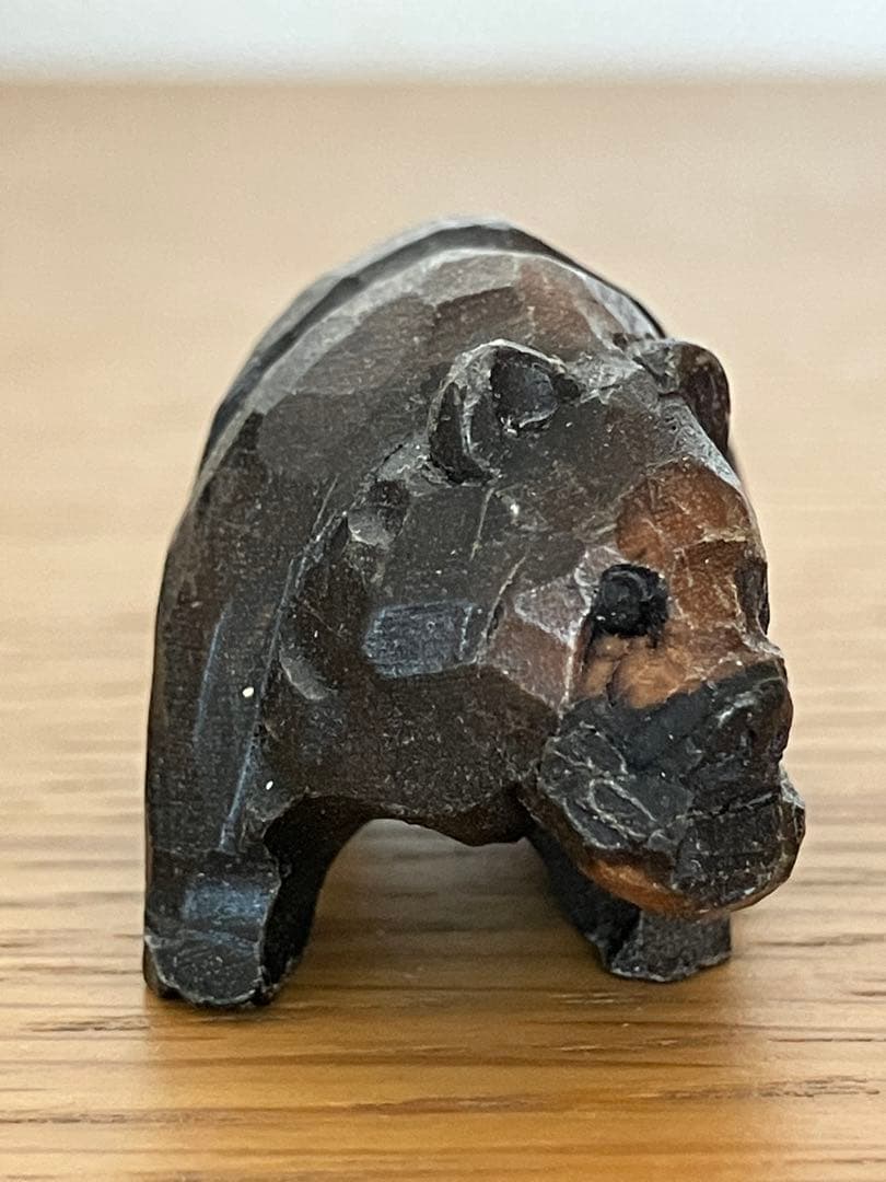 栗田民芸店 木彫り熊 無印良品福缶 - メルカリ