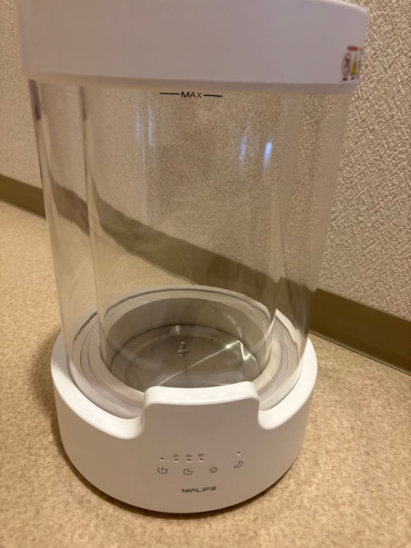 NIPLIFE 加湿器URURA置き型 3L スチーム式 - メルカリ