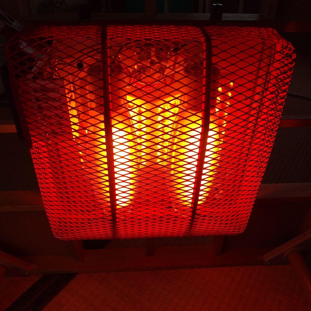 ナショナル 赤外線コタツ DW-472D 2灯式だんらん こたつ 昭和レトロ