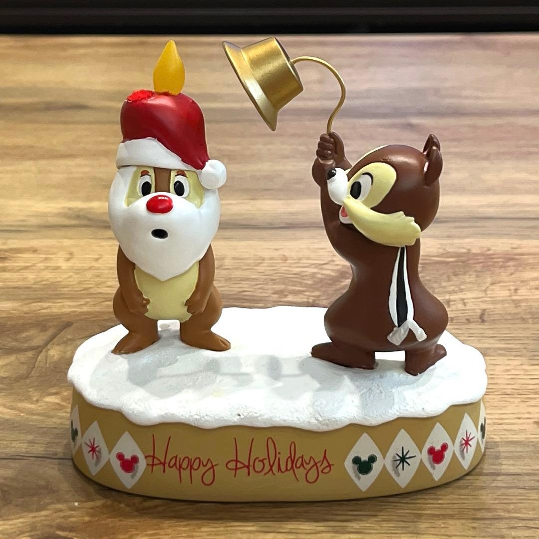 チップ＆デール クリスマス LEDライト フィギュア 置物 - メルカリ