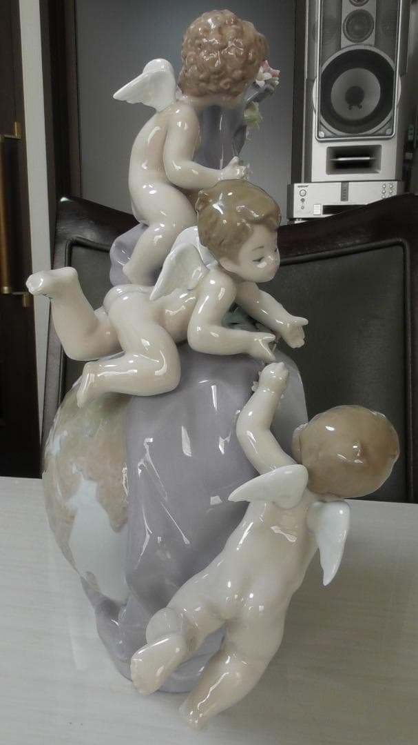 LLADRO リヤドロ【天使の時計】2 リアドロ インテリア 陶器 L408