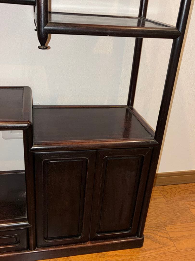 昭和レトロ 茶箪笥 化粧棚 違い棚 古家具 アンティーク家具 - メルカリ