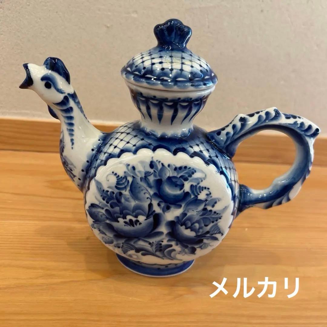 グジェリ焼き ティーポット - メルカリ