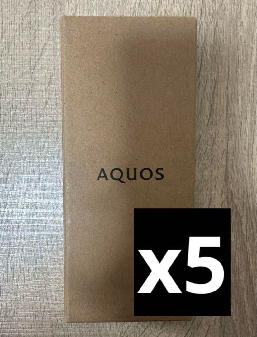 AQUOS wish3 SH-M25 ブラック 未使用品　5個 AQUOS wish 3 SH-M25 B Black 5.7-inch 4GB/64GB SIM-free Popular