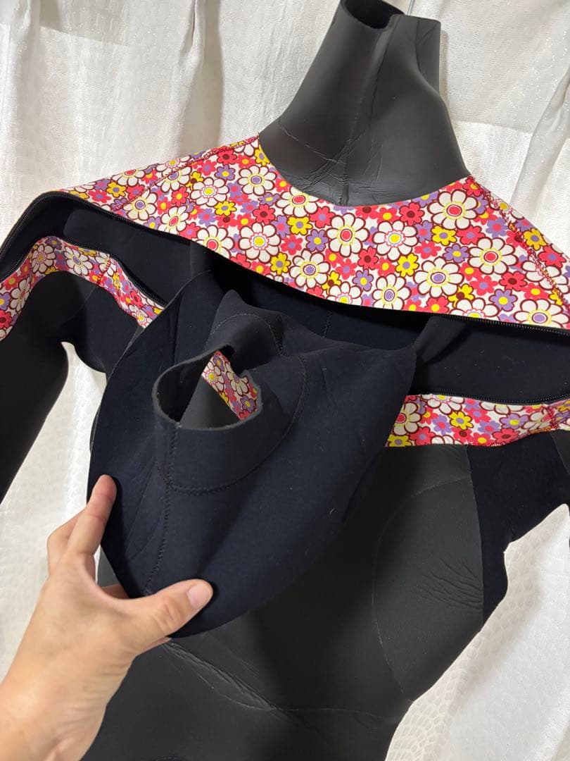 ウェットスーツレディース・セミドライ168cm63キロ FELLOW セミドライ ウェットスーツ レディース 5×3mm バックジップ