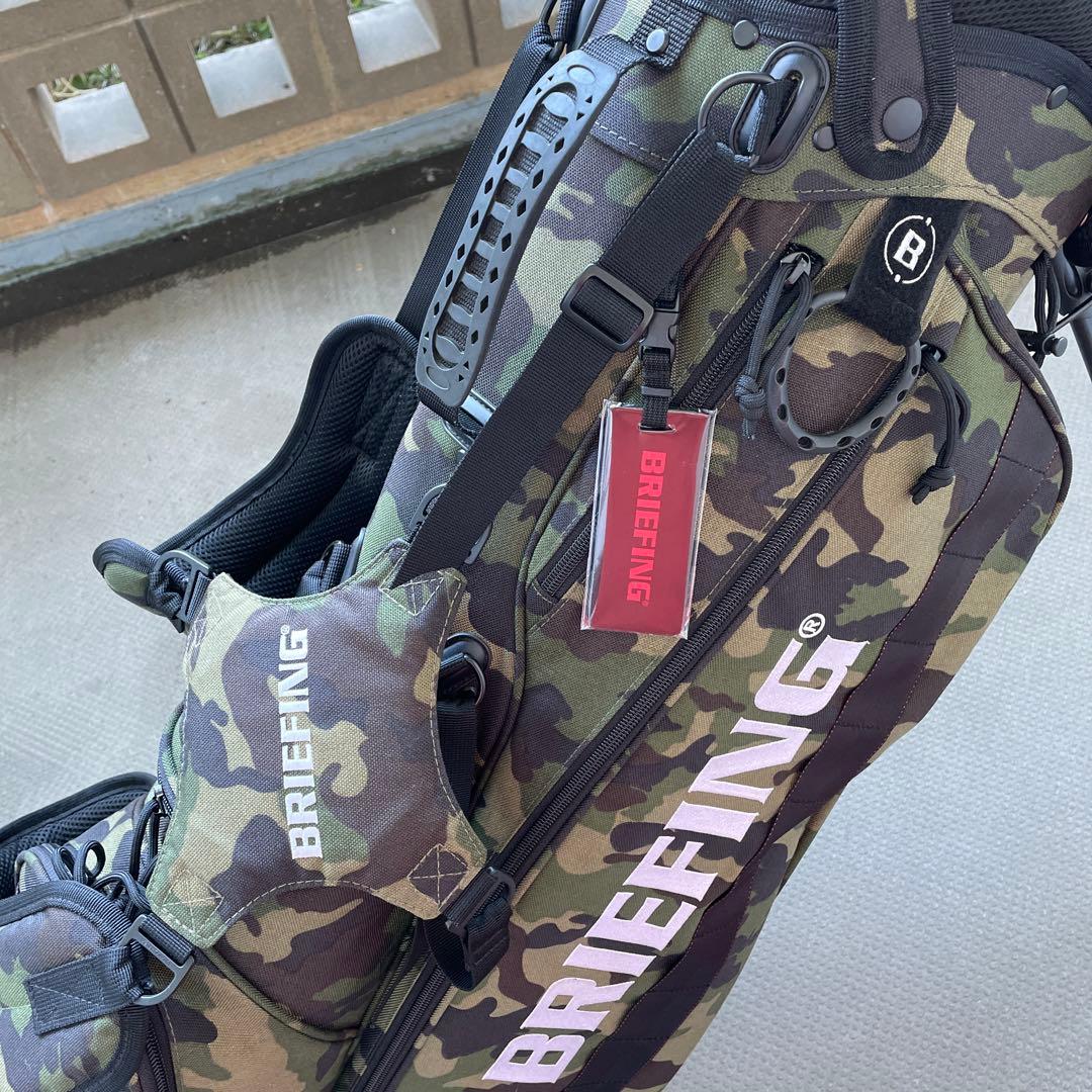 BRIEFINGブリーフィング スタンドキャディバッグCR-4 カモフラ【美品