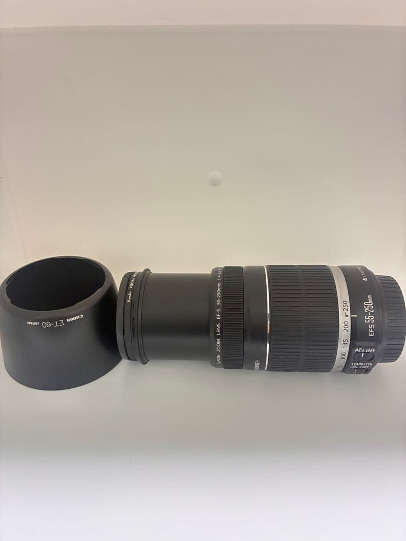 美品Canon EF-S 55-250mm f/4-5.6 フィルター・フード付