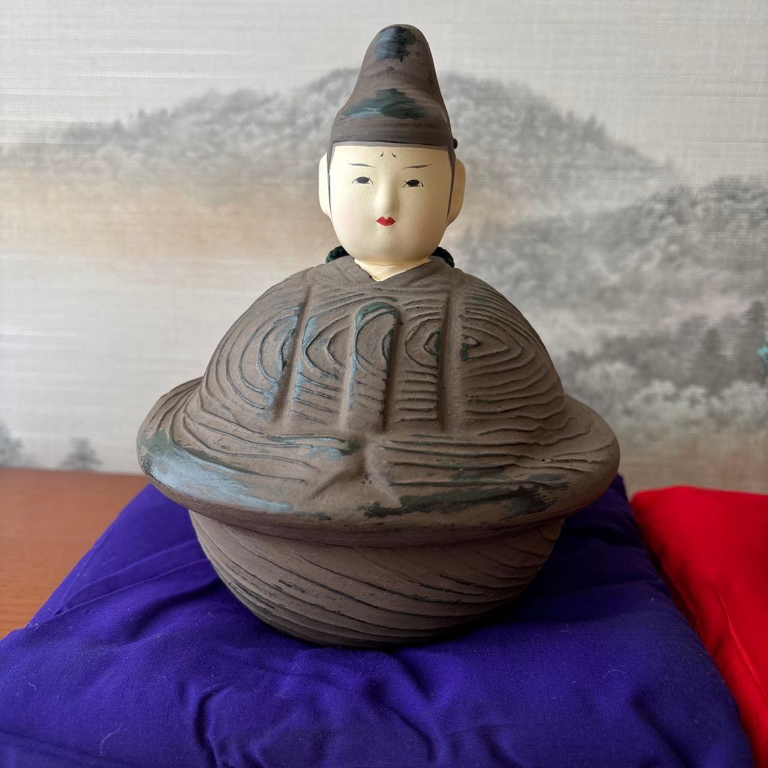 土鈴雛 古楽面師 石津玉秀作