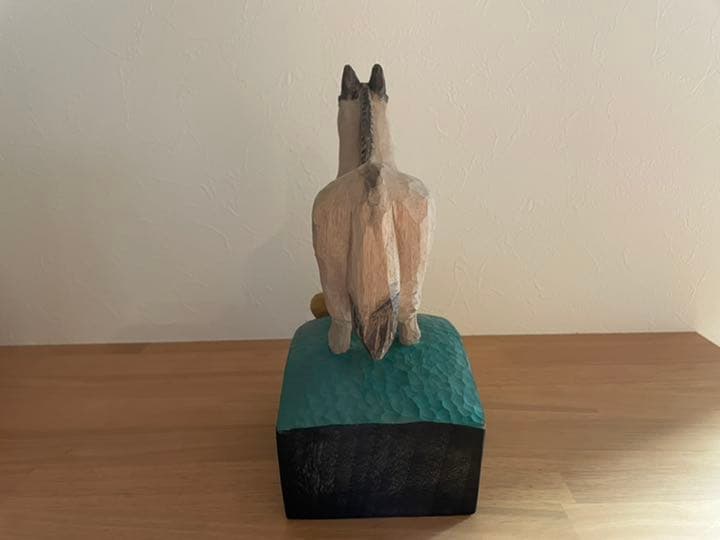 AWAZON-但馬木彫 松田一戯作 干支 午（大）