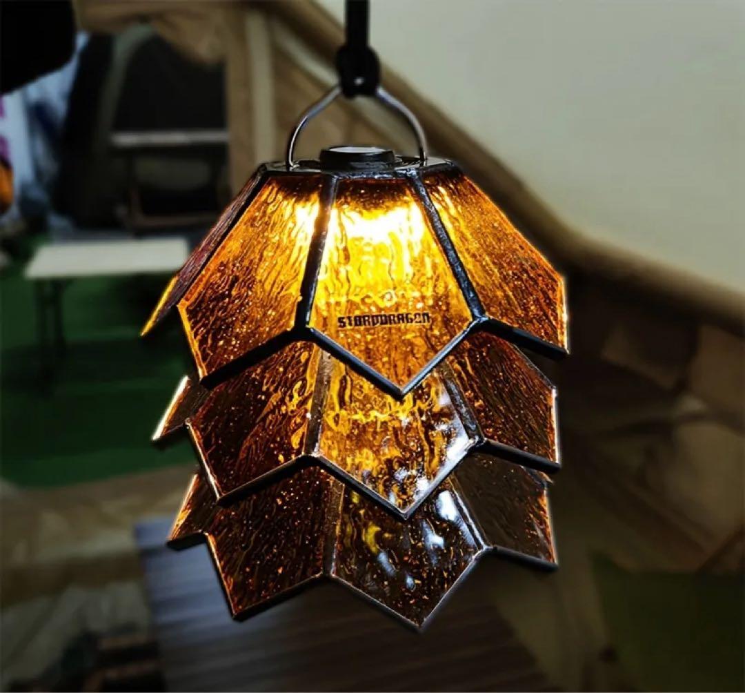 ゴールゼロ ガラスシェードsomabito ソマビト 逆鱗型ランタンシェード