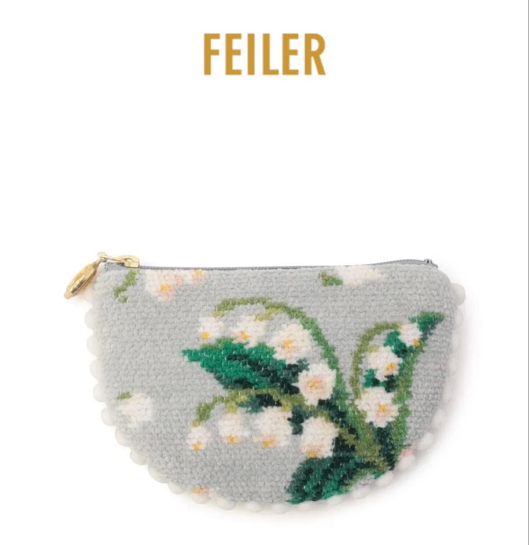 フェイラー ピュールミュゲ ハーフムーンプチポーチ すずらん - メルカリ