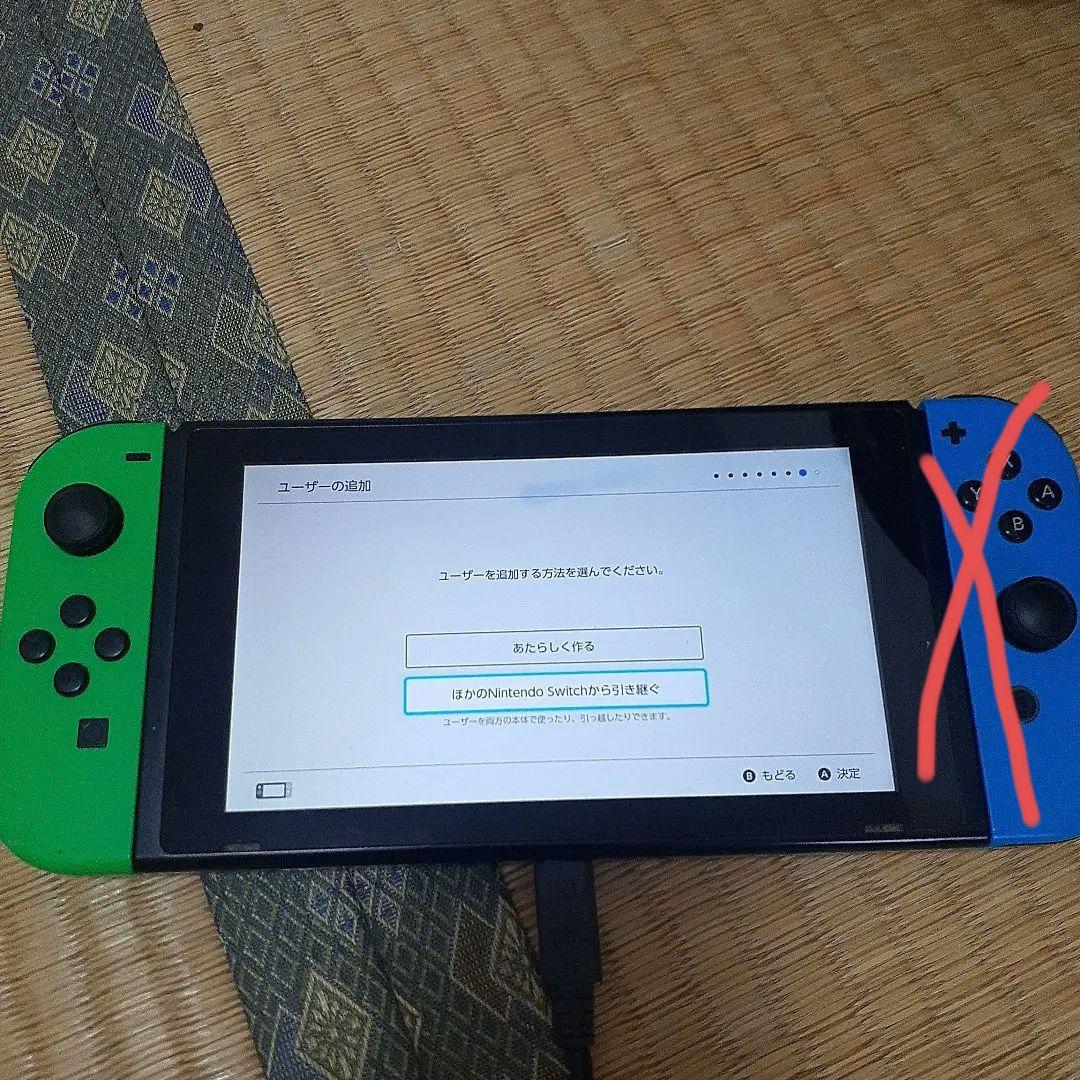 任天堂スイッチ＆コントローラー緑色のみ(ジャンク) 任天堂スイッチ＆コントローラー緑色のみ(ジャンク)