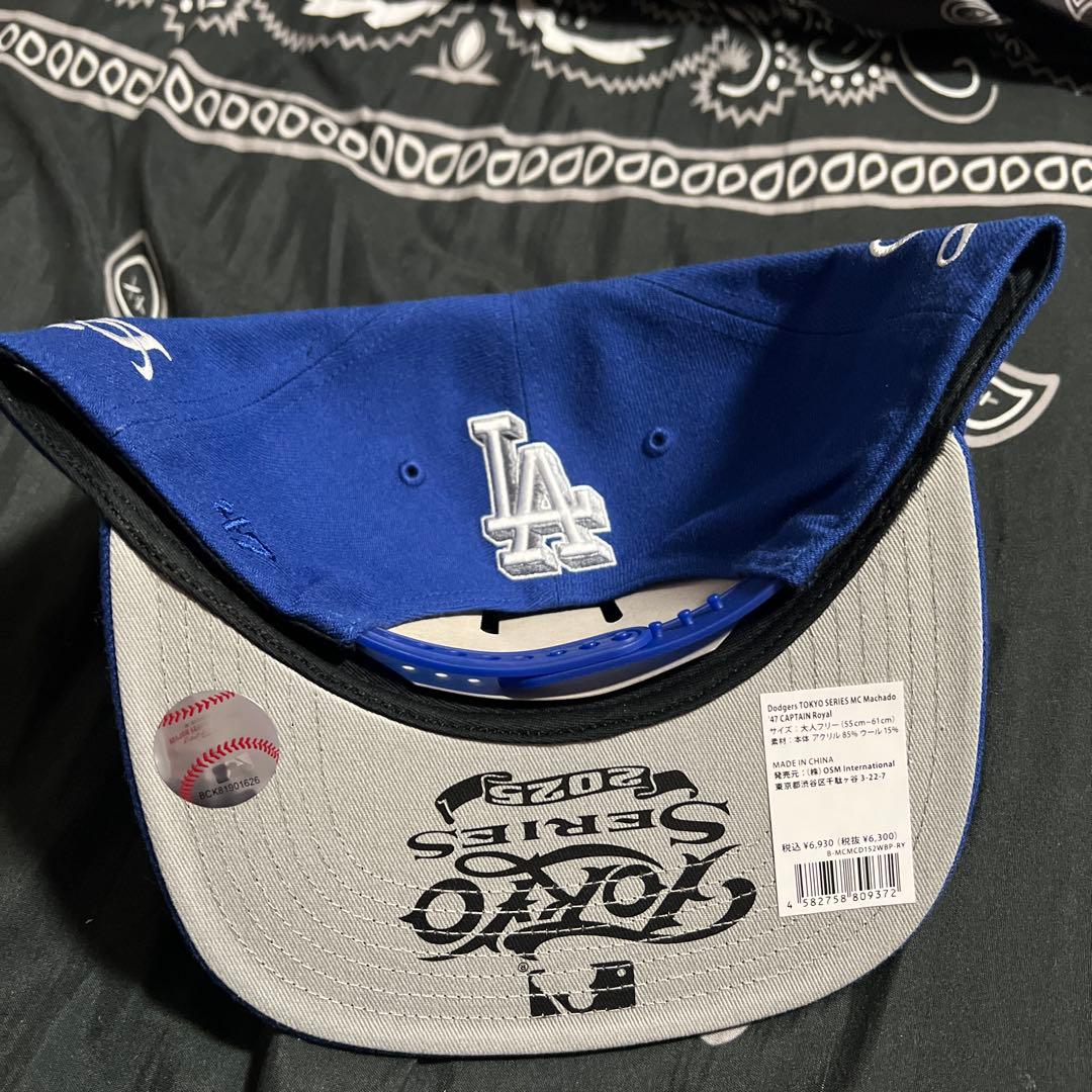 47 Mister Cartoon LA Dogers スナップバックキャップ青 - メルカリ