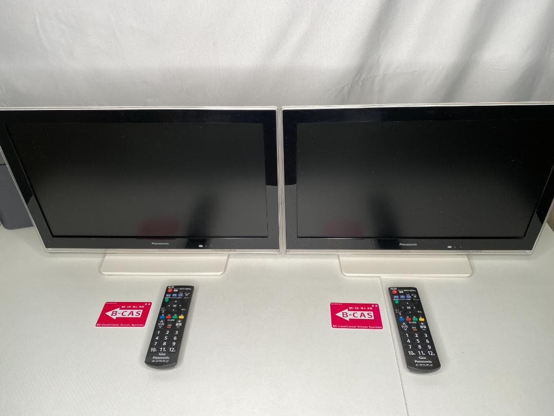 Panasonic テレビ 19型 N3491-1 2台セット④ a0215 Panasonic（パナソニック） 19V型 BS/CSチューナー内蔵ポータブル液晶