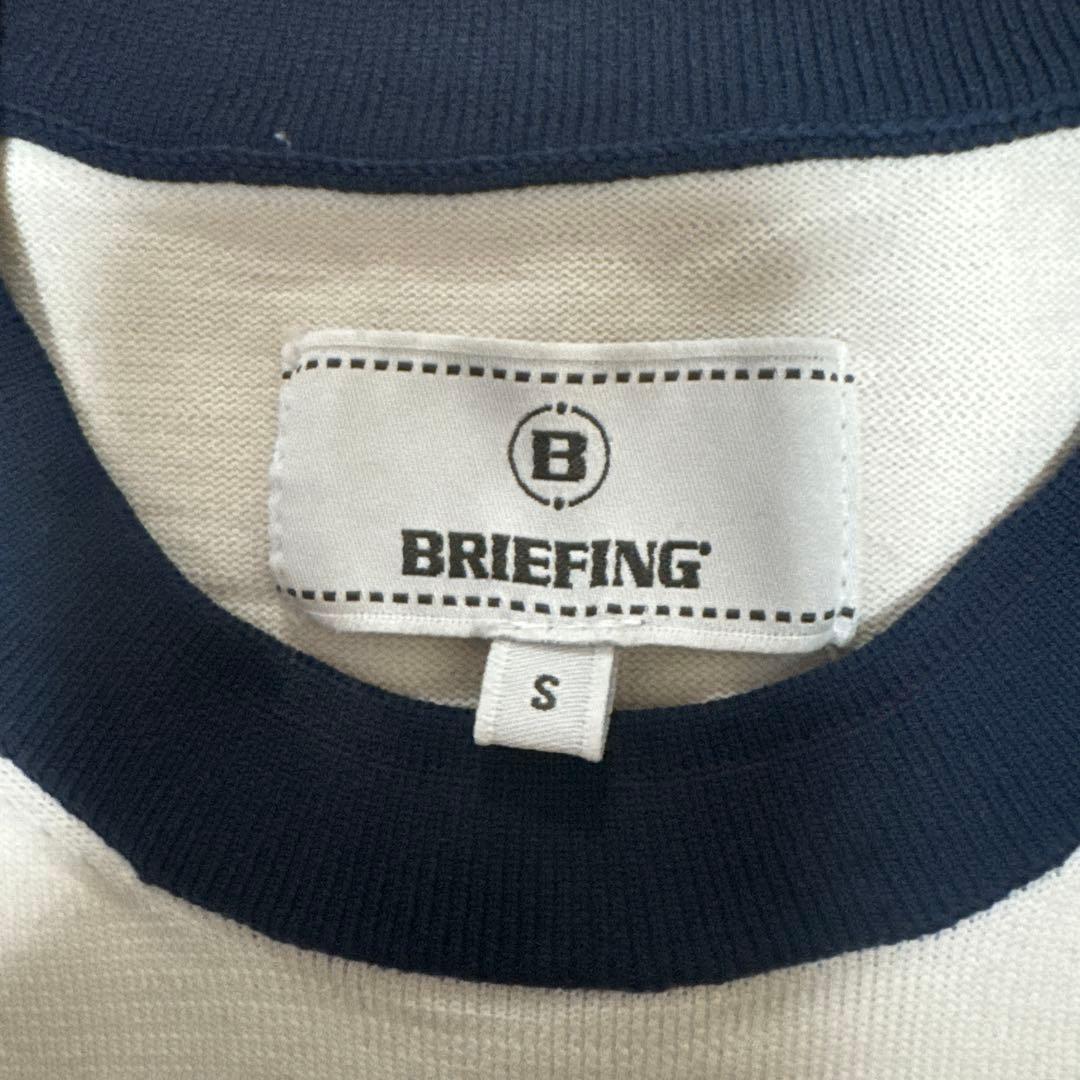 BRIEFING セーター ネイビー/ホワイト S - メルカリ