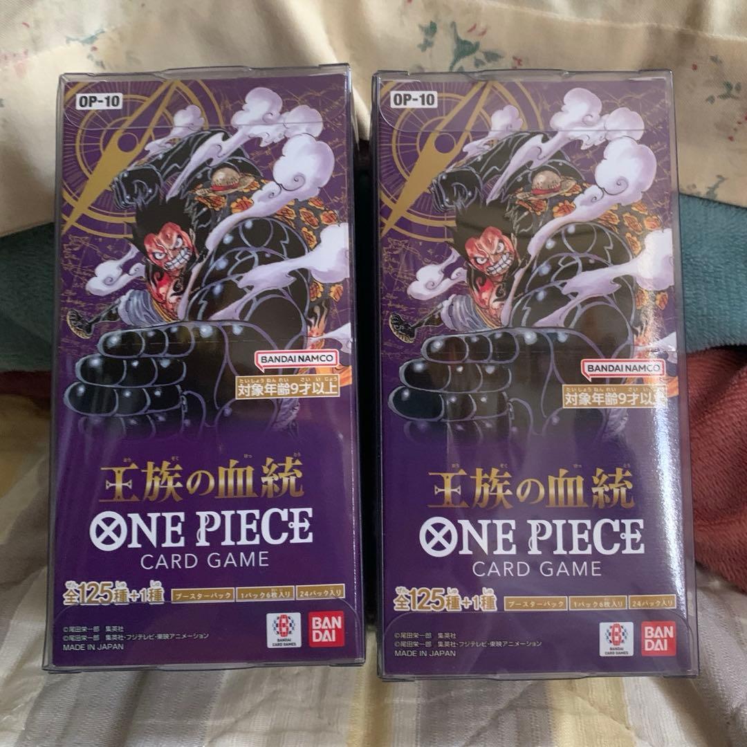 王族の血統 未開封BOXテープ付き2BOX ワンピースカード - メルカリ