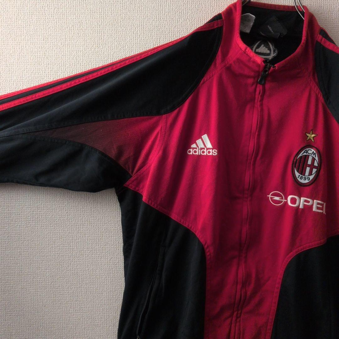 希少☆アディダス ACミラン 刺繍ロゴ トラックジャケット M - メルカリ