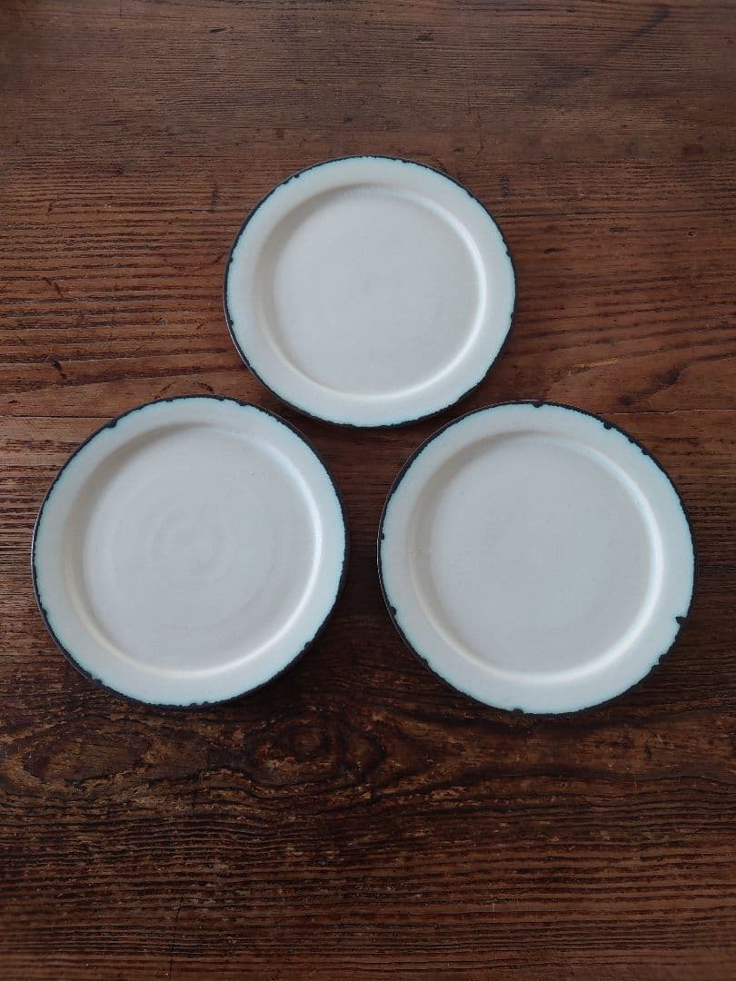 サコユリコ 【新品未使用】リムプレート縁錆緑 3枚組