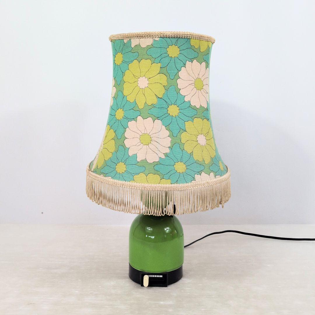 昭和レトロ 花柄 テーブルランプ ナショナル製 - メルカリ