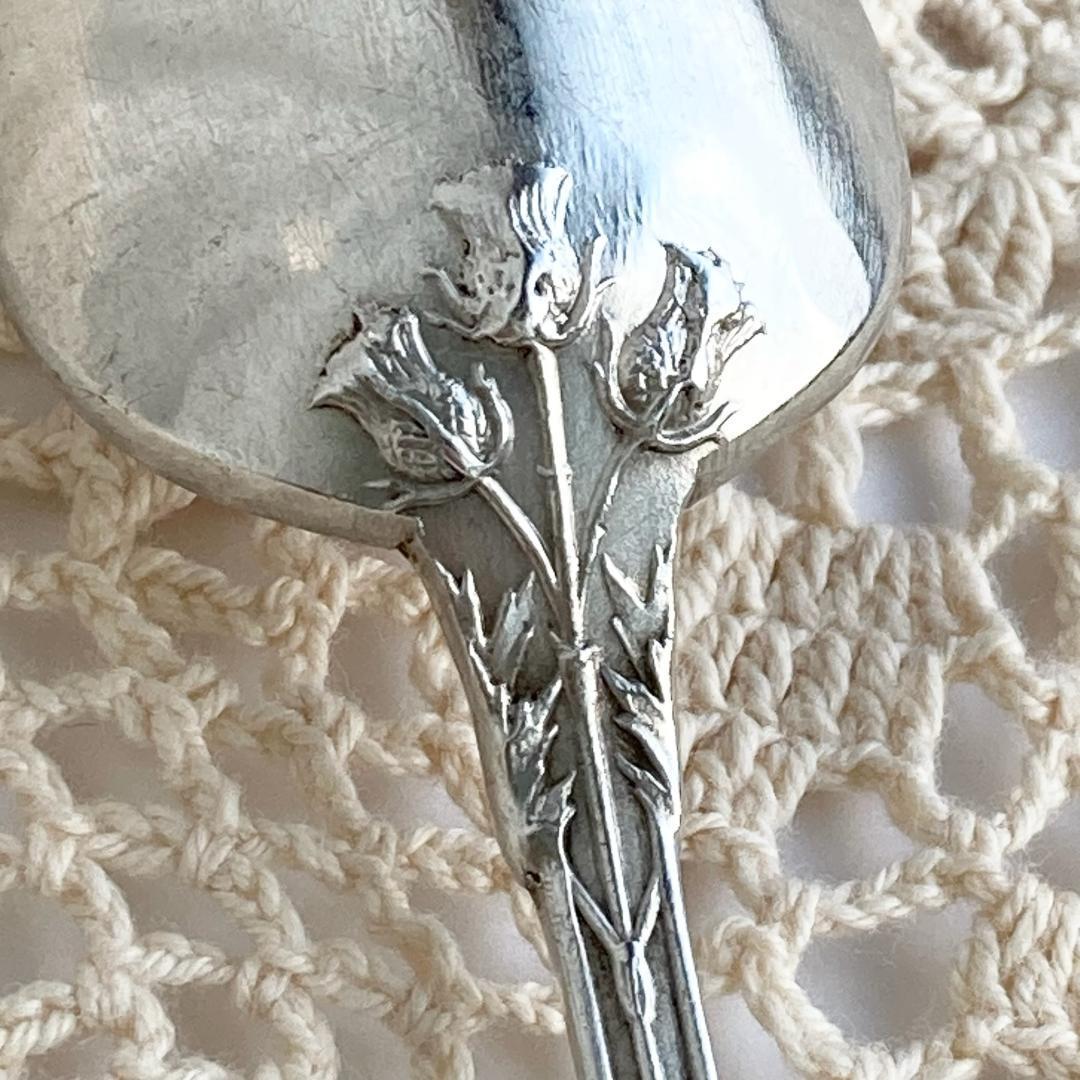 mio様専用【Boulenger/アザミ】フランスアンティーク☆純銀P スプーン