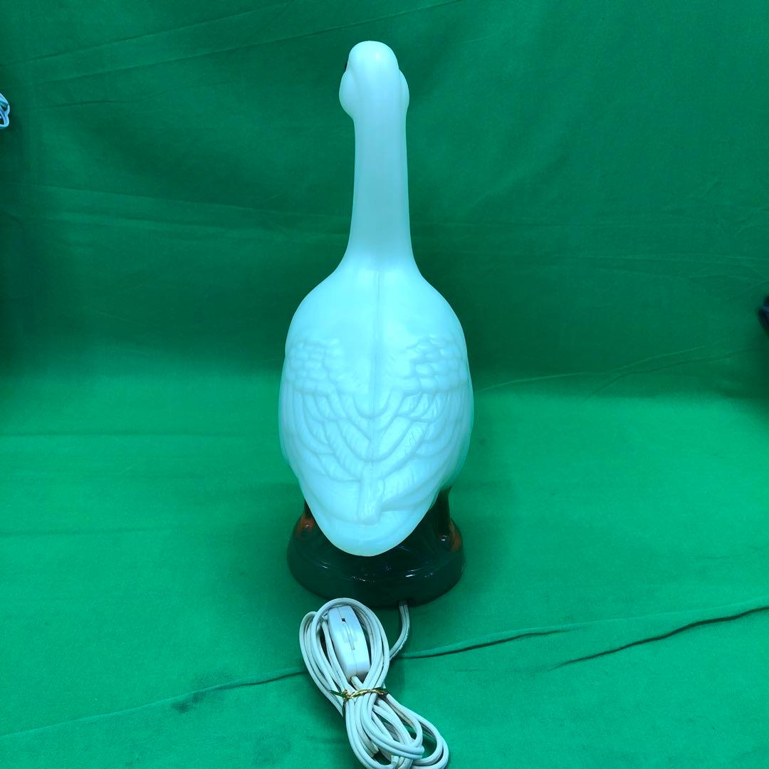 C-4 [希少・昭和レトロ] アヒル ランプ ダック ガチョウ サンタン