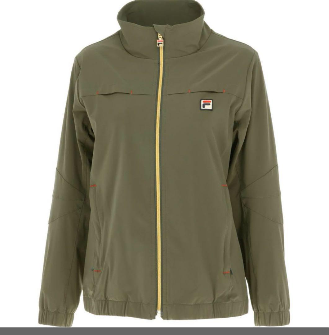 FILAフィラVL2723カーキテニスレディースジャケットXLアドミラルアウター 新品 フィラ FILA テニスウェア レディース トラックジャケット VL2723