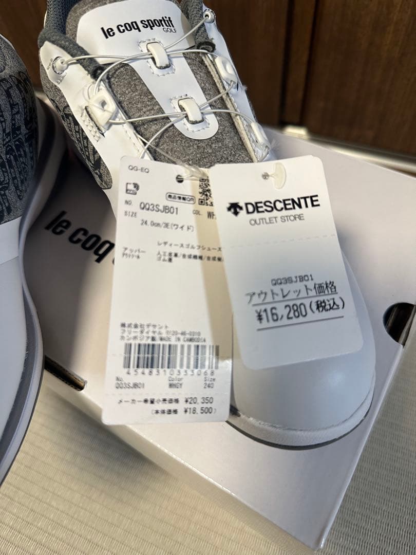 DESCENTE ゴルフシューズ レディース 24.0cm